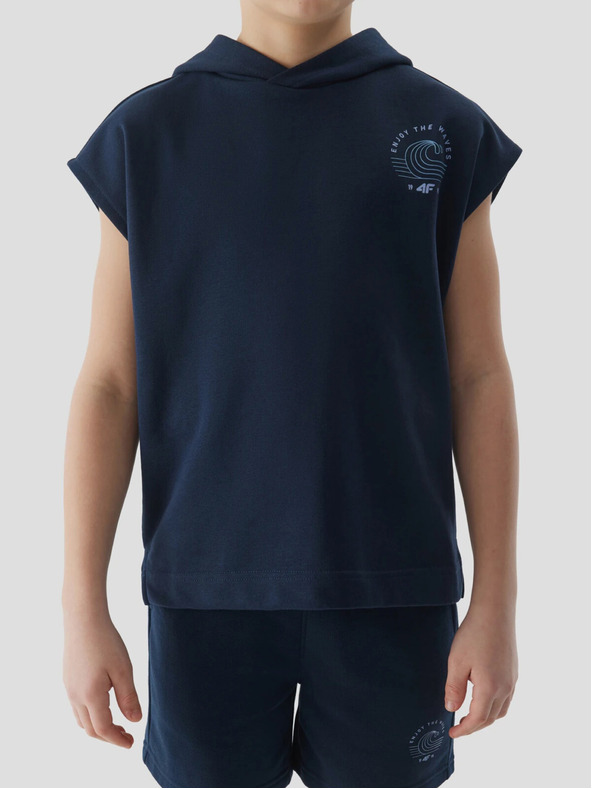 4F Момчешки суитчър без ръкави с качулка 4F