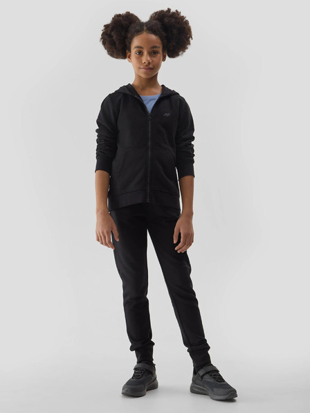 4F Суитшърт с качулка за момичета 4F