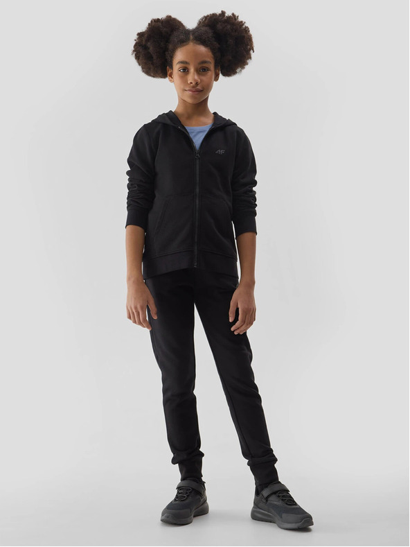 4F Суитшърт с качулка за момичета 4F
