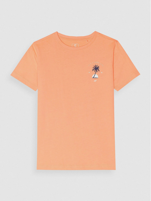 4F Тениска за момчета с щампа 4F