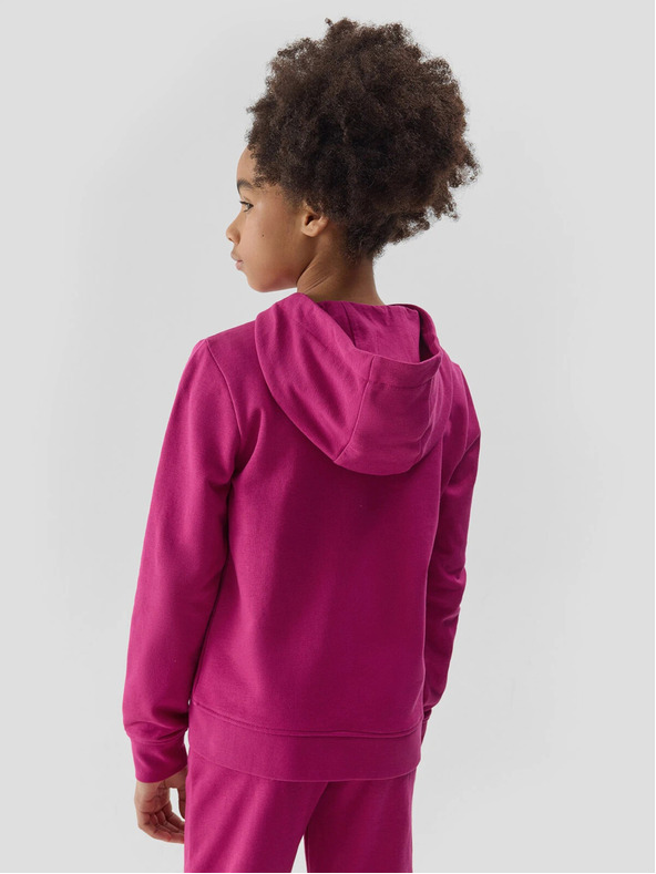 4F Суитшърт с качулка за момичета 4F