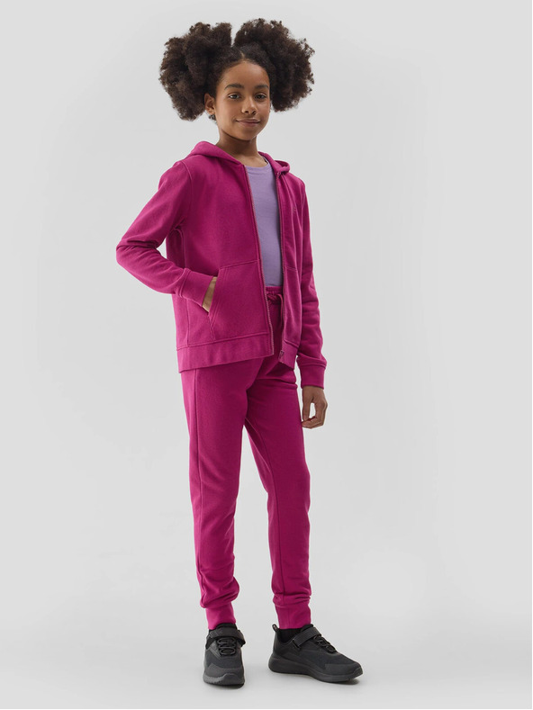 4F Суитшърт с качулка за момичета 4F