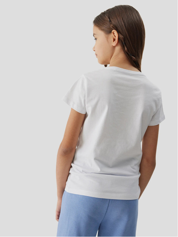 4F Тениска от органичен памук за момичета 4F