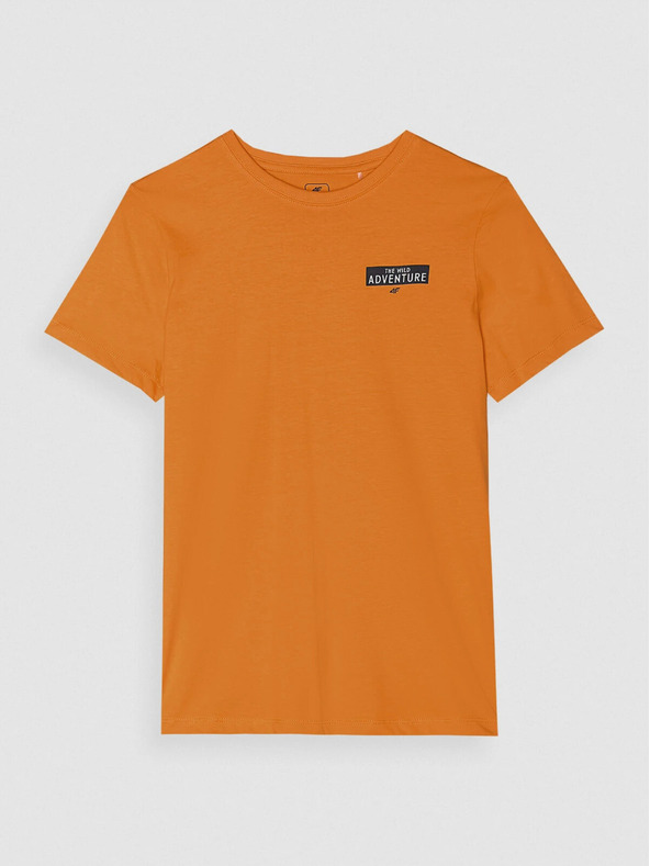 4F Тениска за момчета от органичен памук с щампа 4F