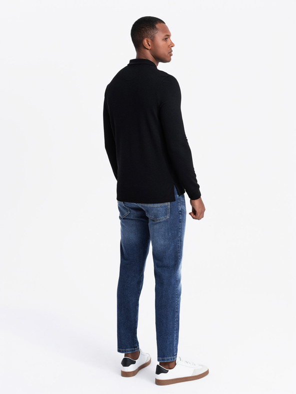 Ombre Clothing Мъжка поло риза с дълъг ръкав Ombre Clothing