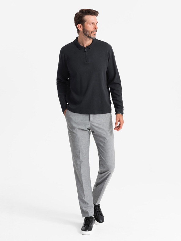 Ombre Clothing Мъжка поло риза с дълъг ръкав Ombre Clothing