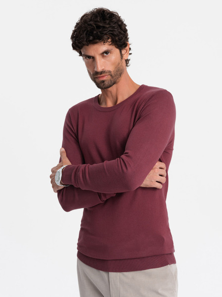 Ombre Clothing Класически мъжки пуловер с кръгло деколте Ombre Облекло