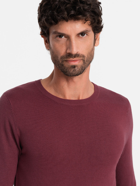 Ombre Clothing Класически мъжки пуловер с кръгло деколте Ombre Облекло