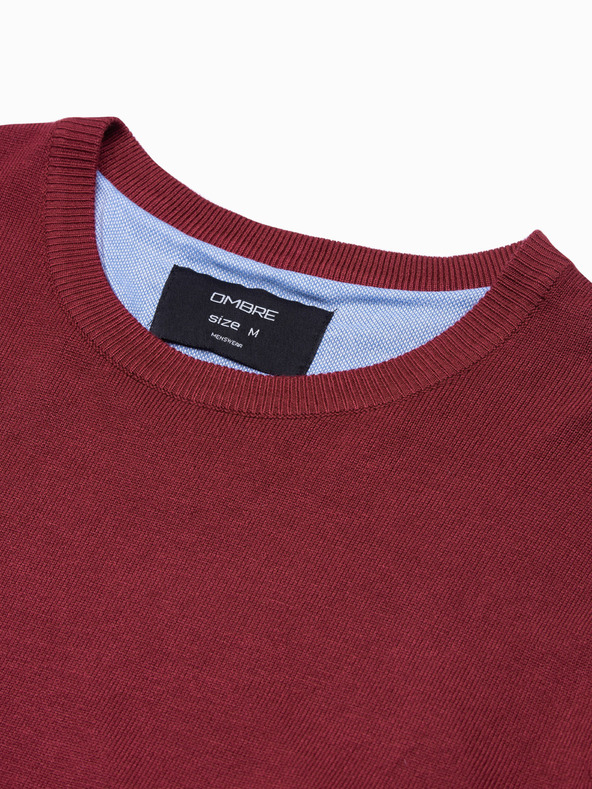 Ombre Clothing Класически мъжки пуловер с кръгло деколте Ombre Облекло