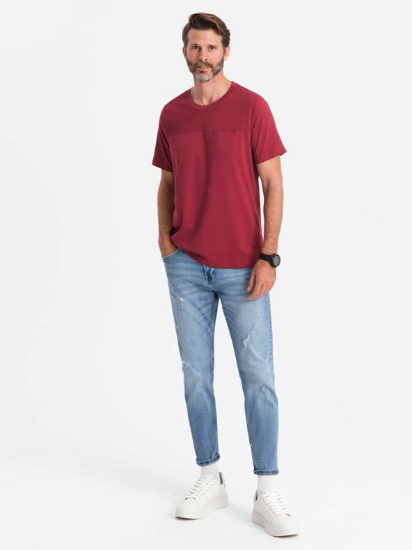 Ombre Clothing Мъжка памучна тениска Ombre Облекло