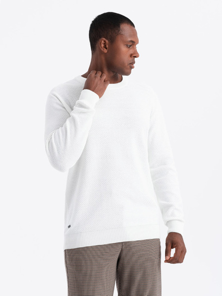Ombre Clothing Мъжки пуловер с диамантено плетиво Ombre Clothing