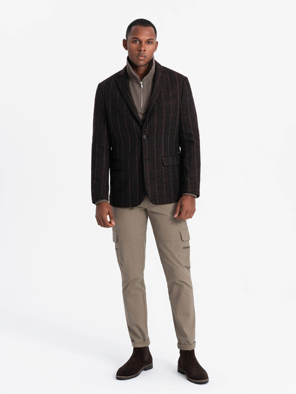 Ombre Clothing Елегантно мъжко структурирано плетено яке Ombre Clothing