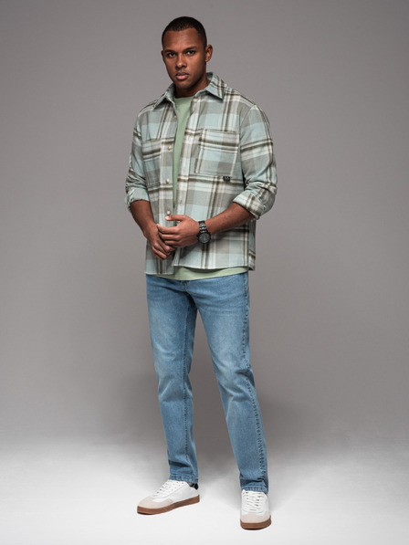 Ombre Clothing Мъжки дънкови панталони STRAIGHT LEG - черни V1 OM-PADP-0133 Ombre Clothing