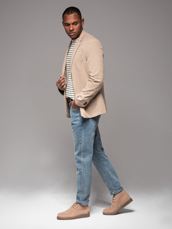 Ombre Clothing Мъжки дънкови панталони STRAIGHT LEG - черни V1 OM-PADP-0133 Ombre Clothing