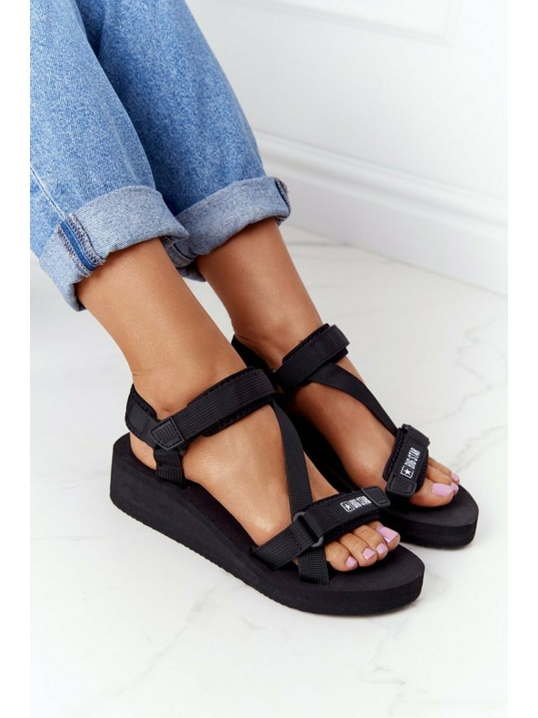 BIG STAR SHOES Дамски спортни сандали Big Star - черни