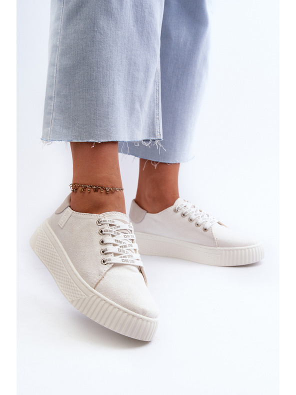 BIG STAR SHOES Дамски маратонки MEMORY FOAM SYSTEM BIG STAR White