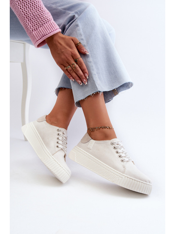 BIG STAR SHOES Дамски маратонки MEMORY FOAM SYSTEM BIG STAR White