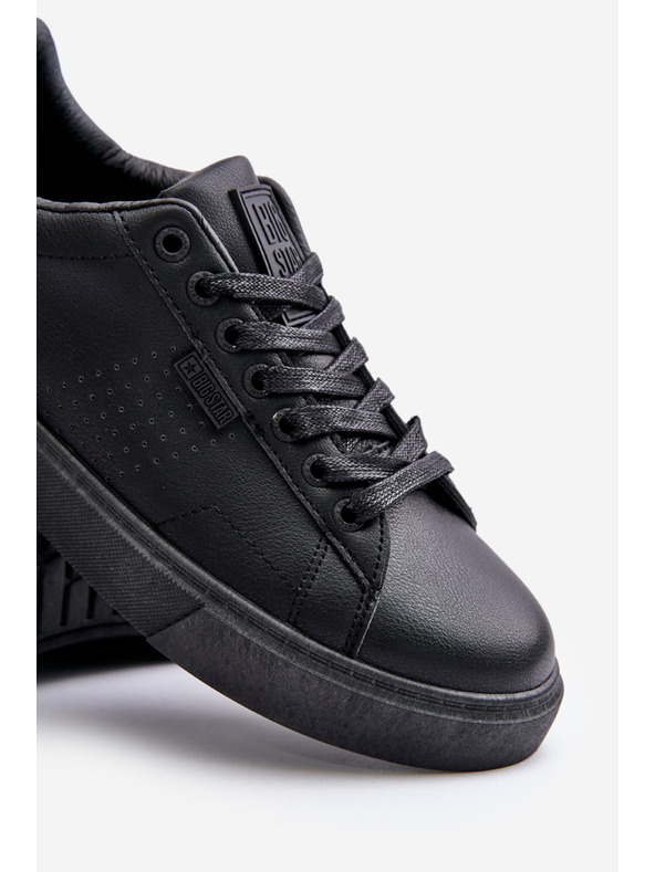 BIG STAR SHOES Маратонки Мъжки маратонки от еко кожа Big Star OO174117 Черно