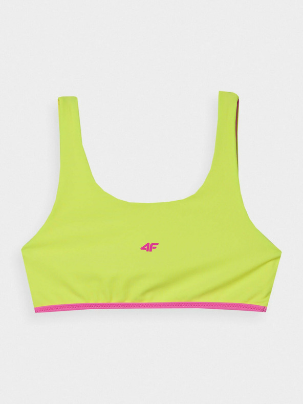 4F Бански от две части за момичета 4F - зелен/розов