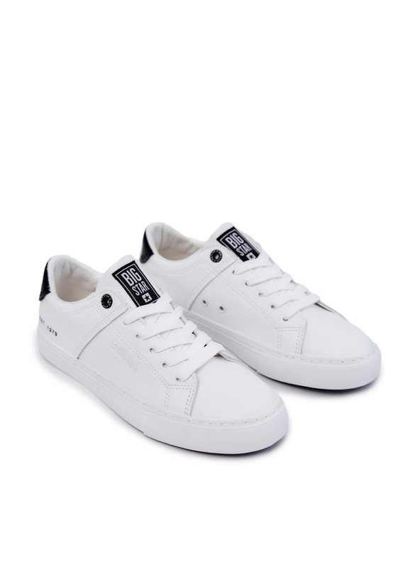 BIG STAR SHOES Мъжки кожени маратонки Big Star - бели