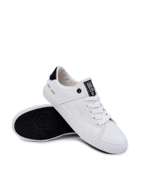 BIG STAR SHOES Мъжки кожени маратонки Big Star - бели