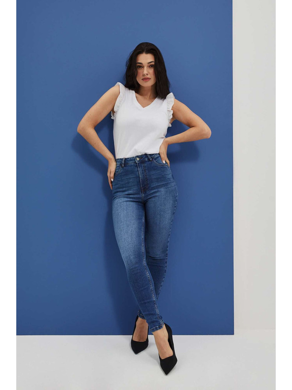 Moodo Бяла дамска тениска Moodo