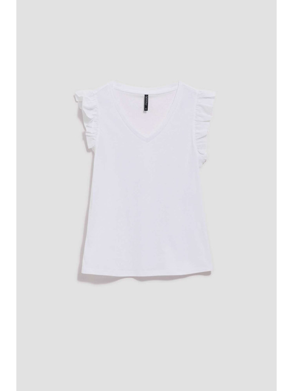 Moodo Бяла дамска тениска Moodo