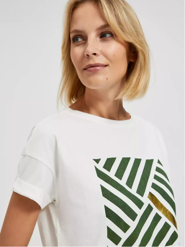 Moodo Дамска тениска с щампа Moodo