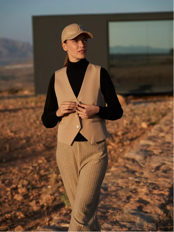 Moodo Кафява дамска шапка Moodo