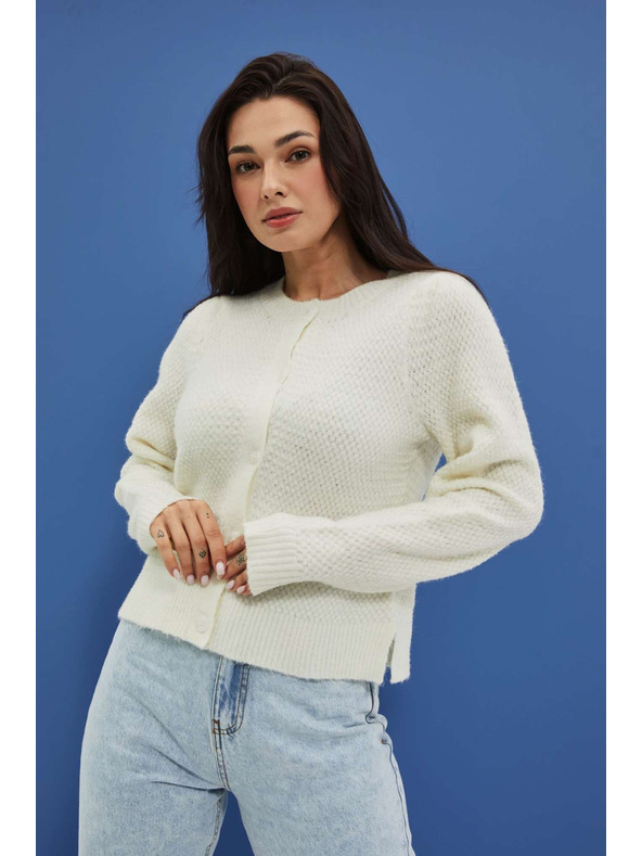 Moodo Бяла дамска жилетка Moodo