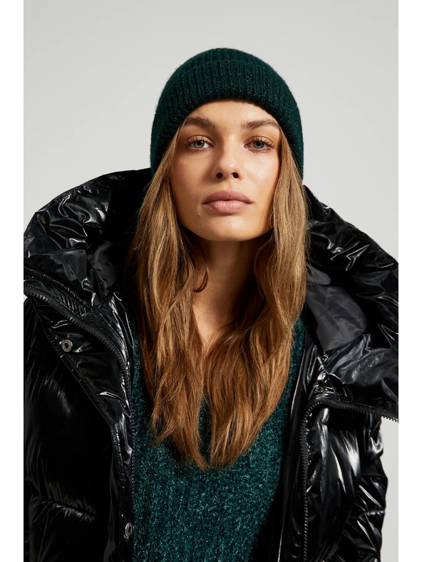 Moodo Шапка с метален тъмнозелен конец Moodo