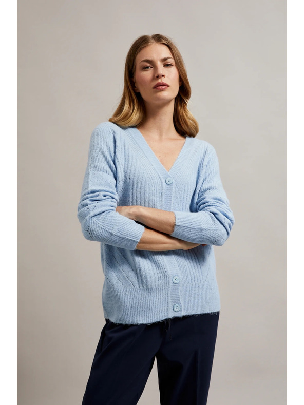 Moodo Светлосиня дамска жилетка Moodo