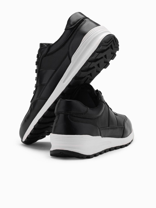 Ombre Clothing Мъжки платнени маратонки черни Ombre Clothing