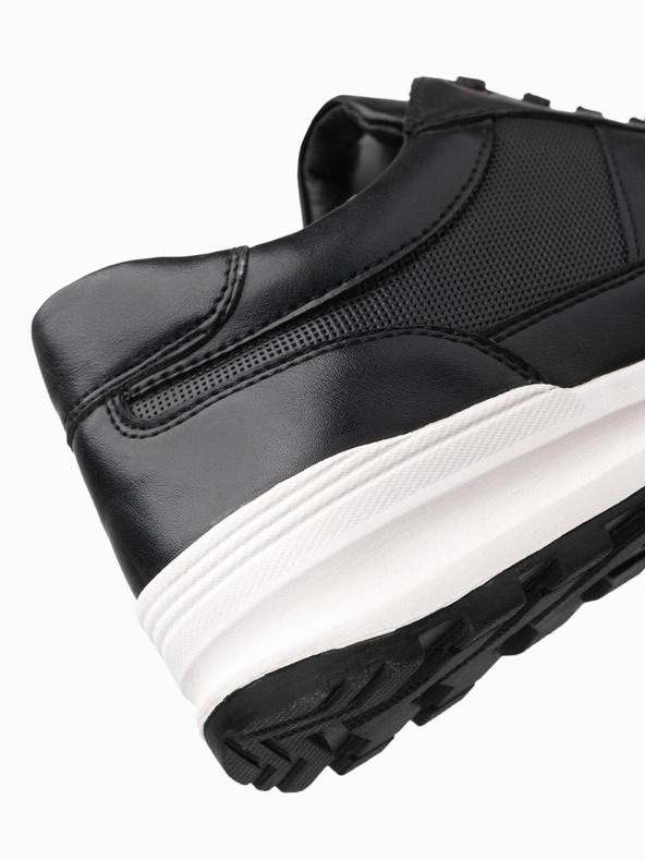 Ombre Clothing Мъжки платнени маратонки черни Ombre Clothing