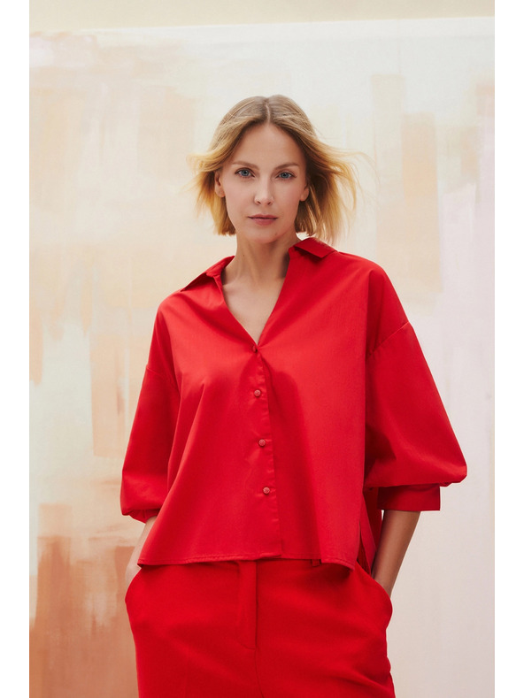 Moodo Червена дамска блуза Moodo