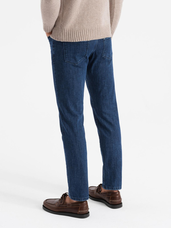 Ombre Clothing Мъжки класически изпирани дънки REGULAR FIT синьо Омбре Облекло