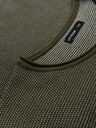 Ombre Clothing Мъжки трикотажен пуловер RELAXED FIT с десен зелен Ombre Clothing