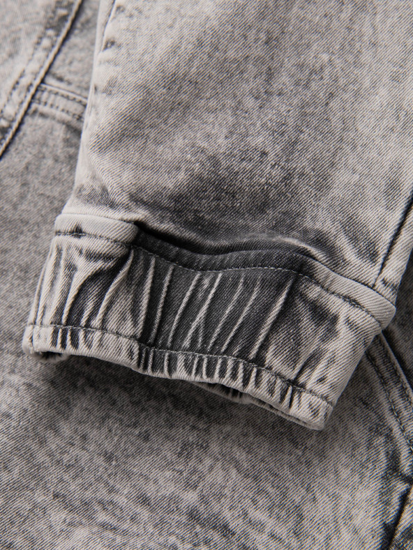 Ombre Clothing Мъжки панталони JOGGERY с джобове за товари с цип сиви Ombre Clothing