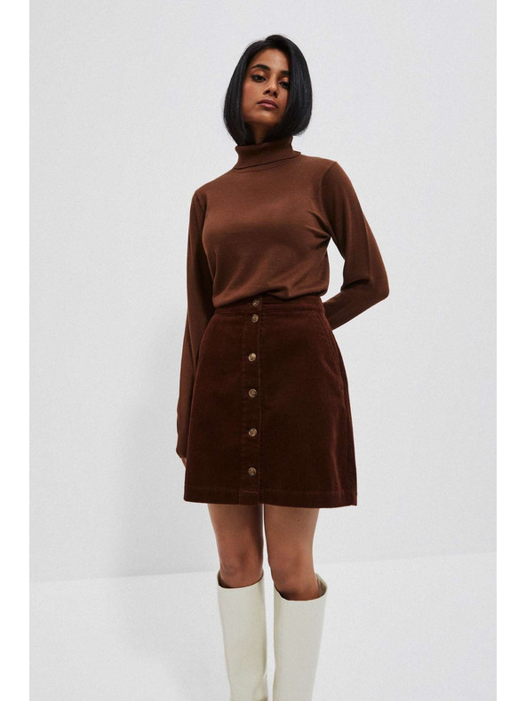 Moodo Кафява дамска пола Moodo