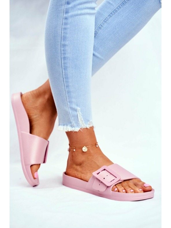 BIG STAR SHOES Дамски елегантни чехли Big Star - розови