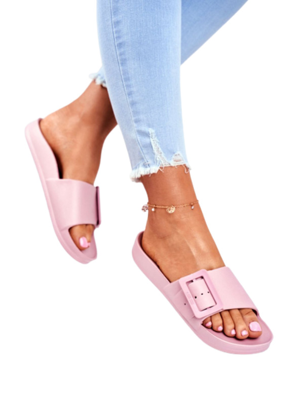 BIG STAR SHOES Дамски елегантни чехли Big Star - розови