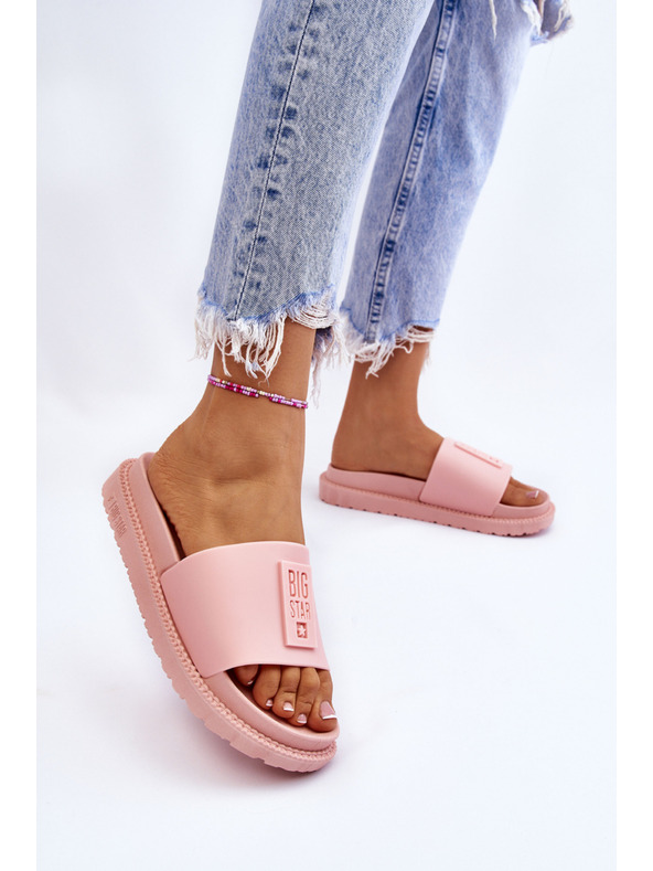 BIG STAR SHOES Дамски чехли Big Star в светло розово