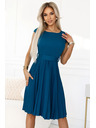 numoco Класическа рокля с къс ръкав и колан Numoco