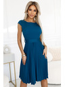 numoco Класическа рокля с къс ръкав и колан Numoco