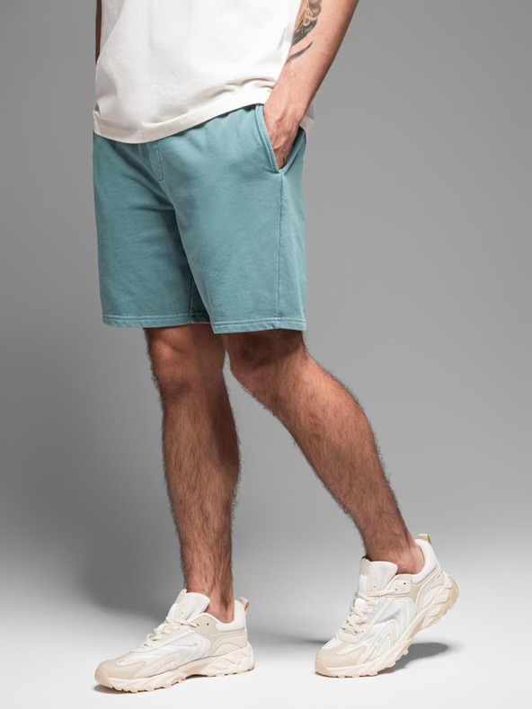 Ombre Clothing Мъжки памучни спортни панталони BASIC blue Ombre Clothing