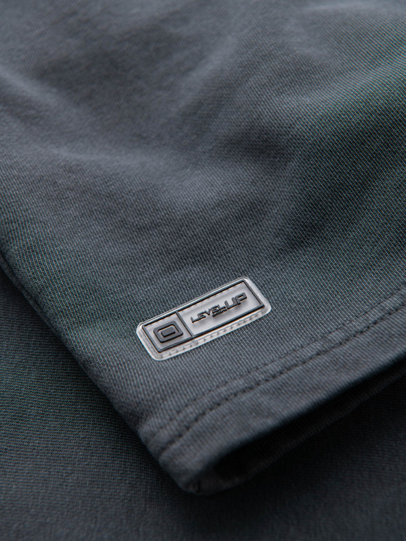 Ombre Clothing Мъжки памучни спортни панталони BASIC сиво Ombre Clothing