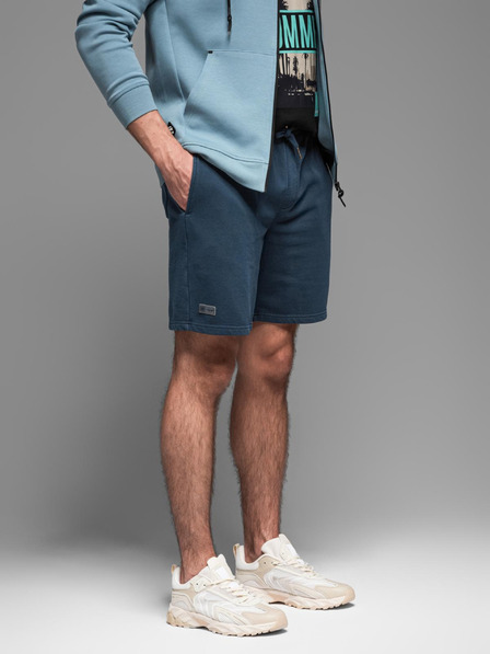 Ombre Clothing Мъжки памучни спортни панталони BASIC blue Ombre Clothing