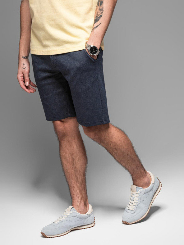 Ombre Clothing Мъжки памучни спортни панталони BASIC blue Ombre Clothing