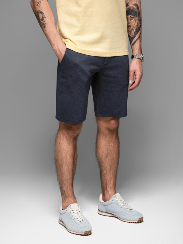 Ombre Clothing Мъжки памучни спортни панталони BASIC blue Ombre Clothing