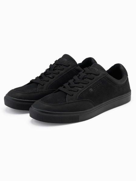 Ombre Clothing Мъжки едноцветни обувки в стил streetwear black Ombre Clothing